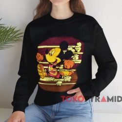 Mickey Mouse Donald Duck Track T-shirt 4 Mickey Mouse Donald Duck Track T shirt Black Sweatshirt