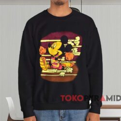 Mickey Mouse Donald Duck Track T-shirt 3 Mickey Mouse Donald Duck Track T shirt Black Sweatshirt