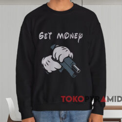 Mickey Mouse Get Money T-shirt 4 Mickey Mouse Get Money T shirt Black Sweatshirt