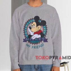 Mickey Mouse My Friend T shirt Grey Sweatshirt