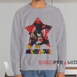 Mickey Mouse Star T-shirt 3 Mickey Mouse Star T shirt Grey Sweatshirt