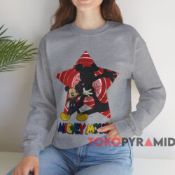 Mickey Mouse Star T-shirt 4 Mickey Mouse Star T shirt Grey Sweatshirt