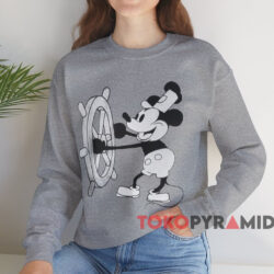 Mickey Mouse Steamboat Captain T-shirt 3 Mickey Mouse Steamboat Captain T shirt Grey Sweatshirt