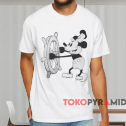 Mickey Mouse Steamboat Captain T shirt White T shirt