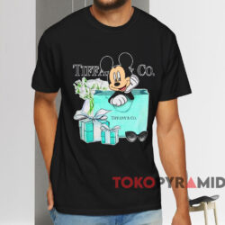 Mickey Mouse Tiffany And Co T shirt Black T shirt