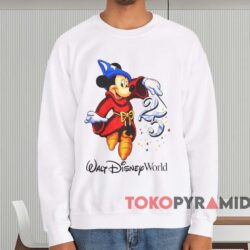 Mickey Mouse Walt Disney World 25th Anniversary T shirt White Sweatshirt