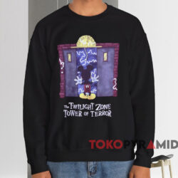 Mickey The Twilight Zone Tower Of Terror T shirt Black Sweatshirt