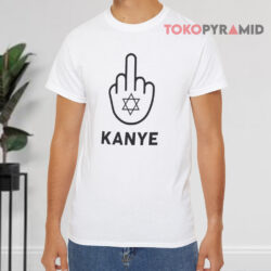 Middle Finger Kanye White T shirt