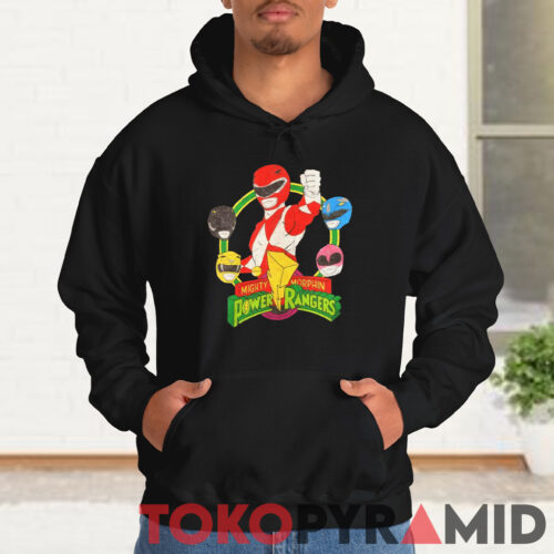Mighty Morphin Power Rangers Shirt Hoodie