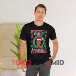 Mike Tyson Kith Me Under The Mithletoe Ugly Christmas Black T shirt