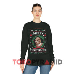 Mike Tyson Merry Chrithmith Ugly Christmas Sweatshirt 4 Mike Tyson Merry Chrithmith Ugly Christmas Black Long sleeved