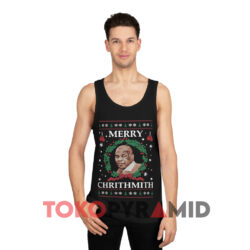 Mike Tyson Merry Chrithmith Ugly Christmas Sweatshirt 2 Mike Tyson Merry Chrithmith Ugly Christmas Black Tank Top
