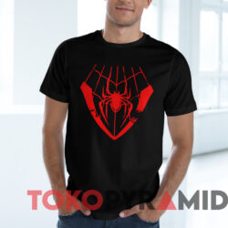 Miles Morales Spider Man T shirt Black T shirt