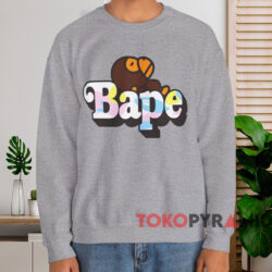 Milo On Bape T shirt Grey Sweatshirt