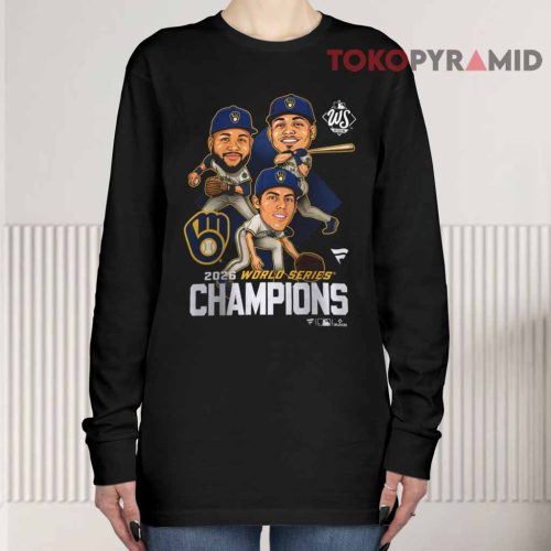 Milwaukee Brewers 2026 World Series Champions Caricature Long sleeved