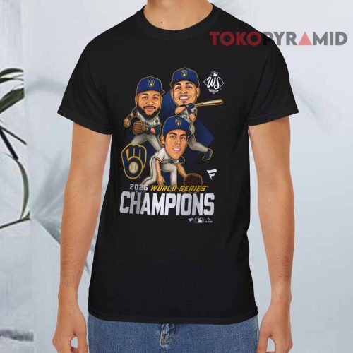 Milwaukee Brewers 2026 World Series Champions Caricature Shirt