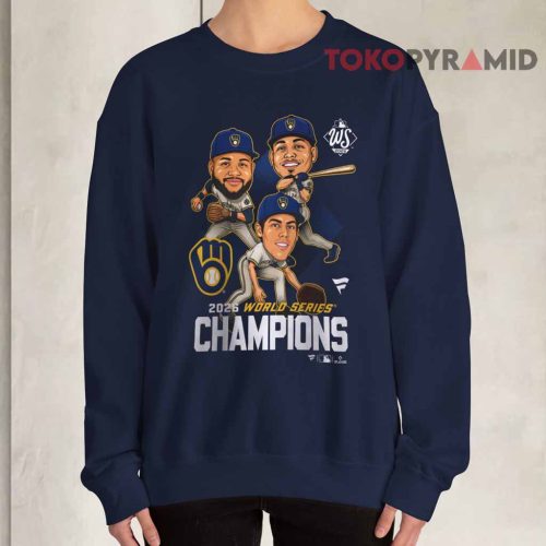 Milwaukee Brewers 2026 World Series Champions Caricature Sweatshirt