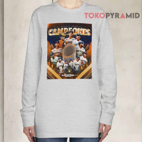 Milwaukee Brewers Campeones World Series 2026 MLB Baseball Long sleeved