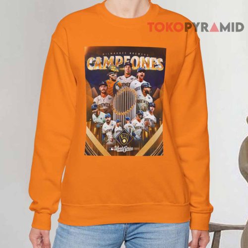 Milwaukee Brewers Campeones World Series 2026 MLB Baseball Sweatshirt