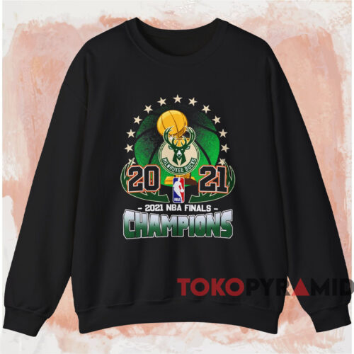 Milwaukee Bucks 2021 Nba Finals Champions Shirt Black Sweatshirt