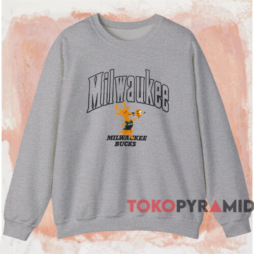 Milwaukee Bucks Bango Shirt Grey Sweatshirt Milwaukee Bucks Bango Shirt Grey Sweatshirt