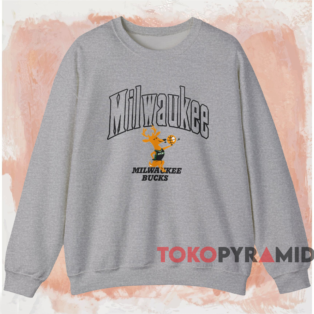 Milwaukee Bucks Bango Shirt Grey Sweatshirt Milwaukee Bucks Bango Shirt Grey Sweatshirt