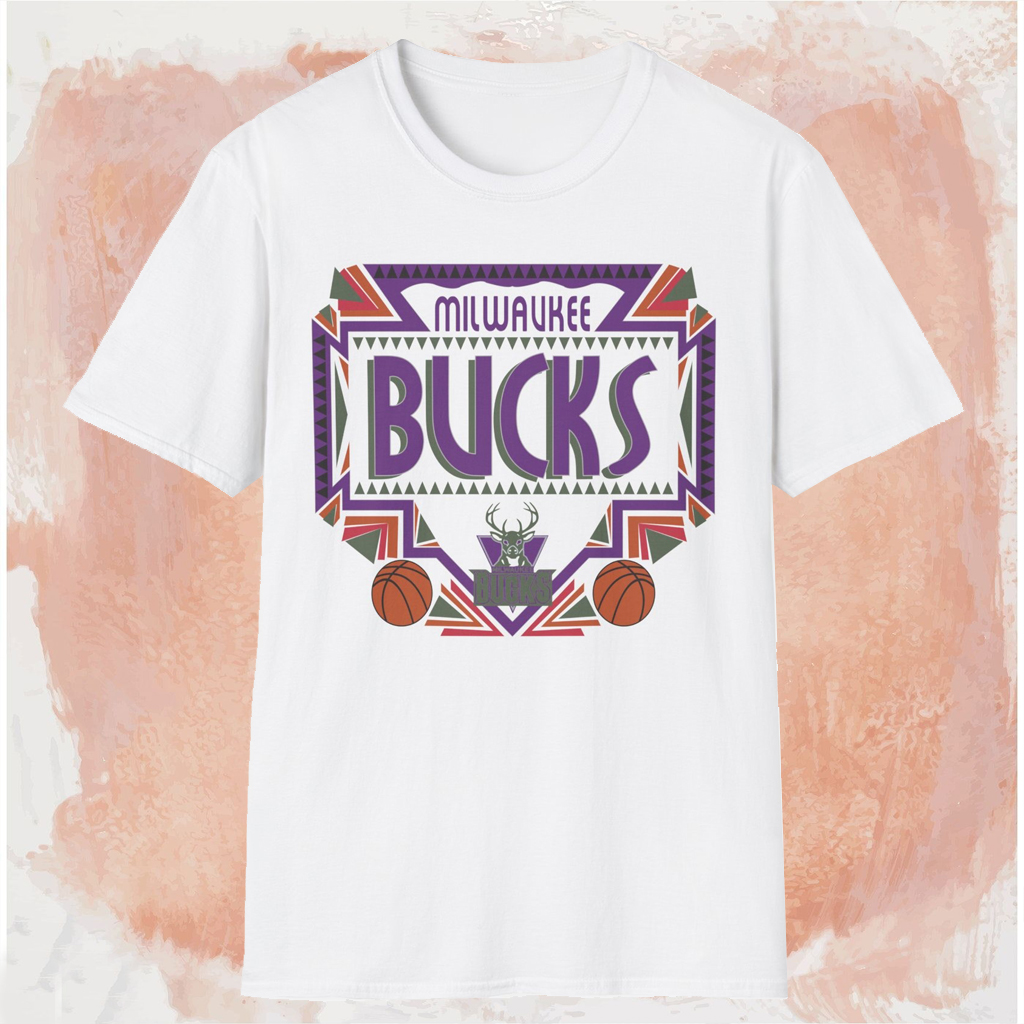 Milwaukee Bucks Graphic Shirt White T shirt Milwaukee Bucks Graphic Shirt White T shirt