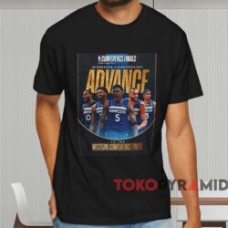 Minnesota Timberwolves Advance To The Western Conference Finals Nba 2024 Shirt Black T shirt