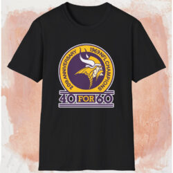 Minnesota Vikings 40 For 60 Shirt Black T shirt