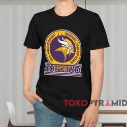Minnesota Vikings 40 For 60 Shirt Black T shirt