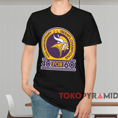 Minnesota Vikings 40 For 60 Shirt Black T shirt Minnesota Vikings 40 For 60 Shirt Black T shirt