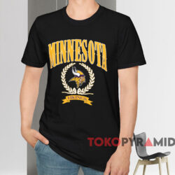 Minnesota Vikings Laurel Crest Shirt Black T shirt