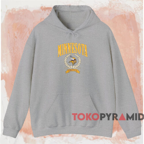 Minnesota Vikings Laurel Crest Shirt Grey Hoodie Minnesota Vikings Laurel Crest Shirt Grey Hoodie