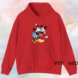Minnie Hug Mickey T-shirt 2 Minnie Hug Mickey T shirt Red Hoodie