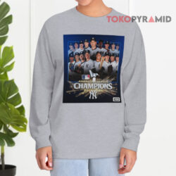 MLB 2024 New York Yankees American League Champions Poster Shirt 4 Mlb 2024 New York Yankees American League Champions Poster Long sleeved