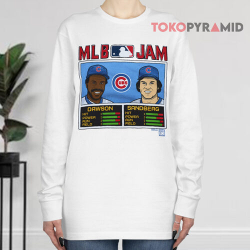 Mlb Jam Dawson And Ryne Sandberg Chicago Cubs Baseball Long sleeved Mlb Jam Dawson And Ryne Sandberg Chicago Cubs Baseball Long sleeved