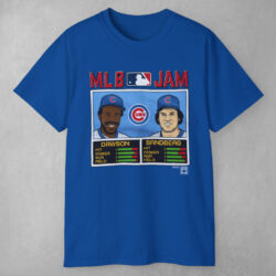 Mlb Jam Dawson And Ryne Sandberg Chicago Cubs Baseball T shirt