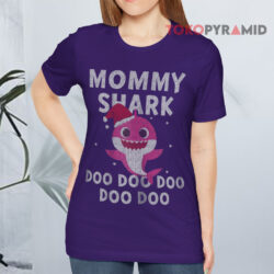 Mommy Shark Christmas Hat T shirt