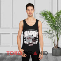 Montana Grizzlies Football 2023 Big Sky Regular Season Champions Black Tank Top