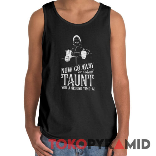 Monty Python French Taunter Now Go Away Tank Top Monty Python French Taunter Now Go Away Tank Top