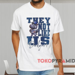 Moo Deng X Los Angeles Dodgers Shirt White T shirt