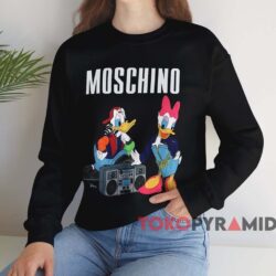 Moschino Disney Donald Duck T-shirt 3 Moschino Disney Donald Duck T shirt Black Sweatshirt
