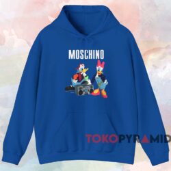 Moschino Disney Donald Duck T-shirt 2 Moschino Disney Donald Duck T shirt Blue Hoodie