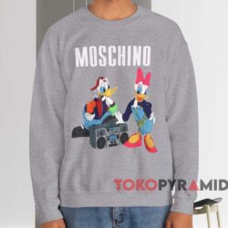 Moschino Disney Donald Duck T-shirt 4 Moschino Disney Donald Duck T shirt Grey Sweatshirt