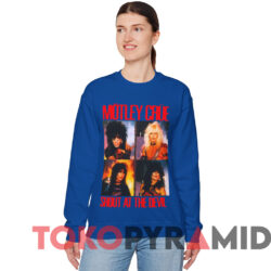 Motley Crue Shout At The Devil T-Shirt 2 Motley Crue Shout At The Devil T shirt Blue Sweatshirt
