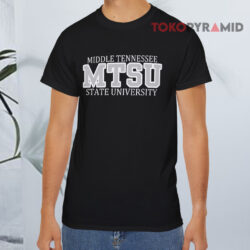 Mtsu Middle Tennessee State University Black T shirt