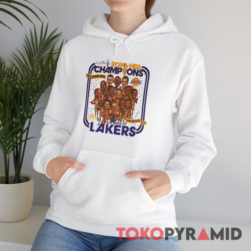 NBA Back 2 Back Lakers Championships 2010 Caricature Adidas Hoodie