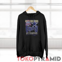 NFL Dallas Cowboys Super Bowl XXVII T shirt NFC Champions Pasadena Rose Bowl 1993 Black Hoodie