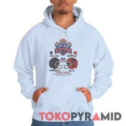 NFL Super Bowl XXVII Dallas Cowboys and Buffalo Bills 1993 Hoodie