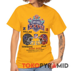 NFL Super Bowl XXVII Dallas Cowboys and Buffalo Bills 1993 Shirt